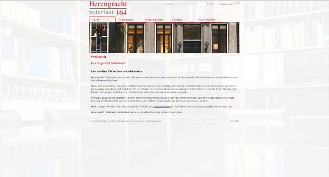 Webdesign / Webdevelopment herengrachtnotariaat.nl